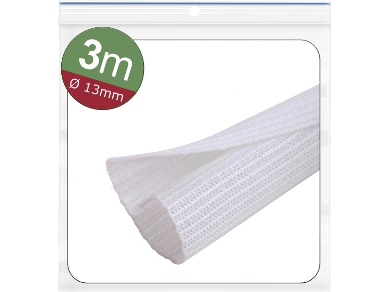 Quadrios 24Ca471 Geflechtschlauch Weiß Polyester (24Ca471)
