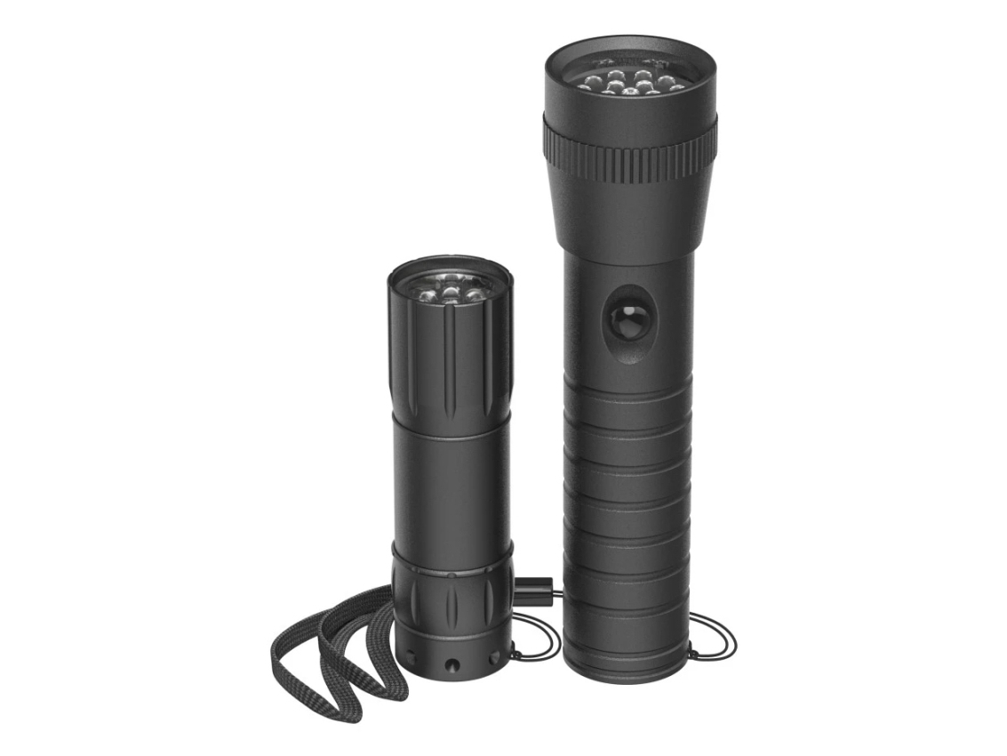 Hama Fl-Duo, Hånd Lommelygte, Sort, Aluminium, Led, 60 Lm, Hvid