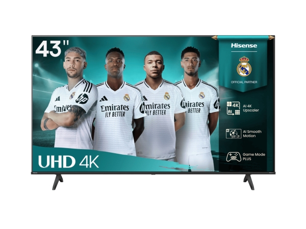 Hisense 43A6q, 109,2 Cm (43"), 3840 X 2160 Pixel, Led, Smart Tv, Wi-Fi, Sort