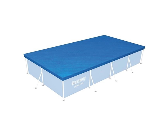 Bestway 58107 / 24, Sikkerhedsafdækning til swimmingpool, Pool over jorden, Rektangulær, Sort, Bestway 4.00 m x 2.11 m (13 ft. 1 in. x 6 ft. 11 in.) rectangular frame pools, 2260 mm