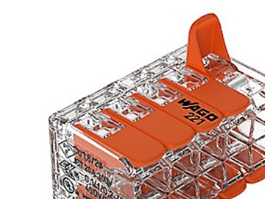 WAGO Fjeder Samlemuffe 10x0,14-4 mm² Fleksibel ledere, 10x0,2-4 mm² flertrådede ledere. Transparent plast, skrueløs, Halogenfri - (15 stk.) | EL Artiklar - Andra EL - Samlare dosor och församlingar | GameStuff