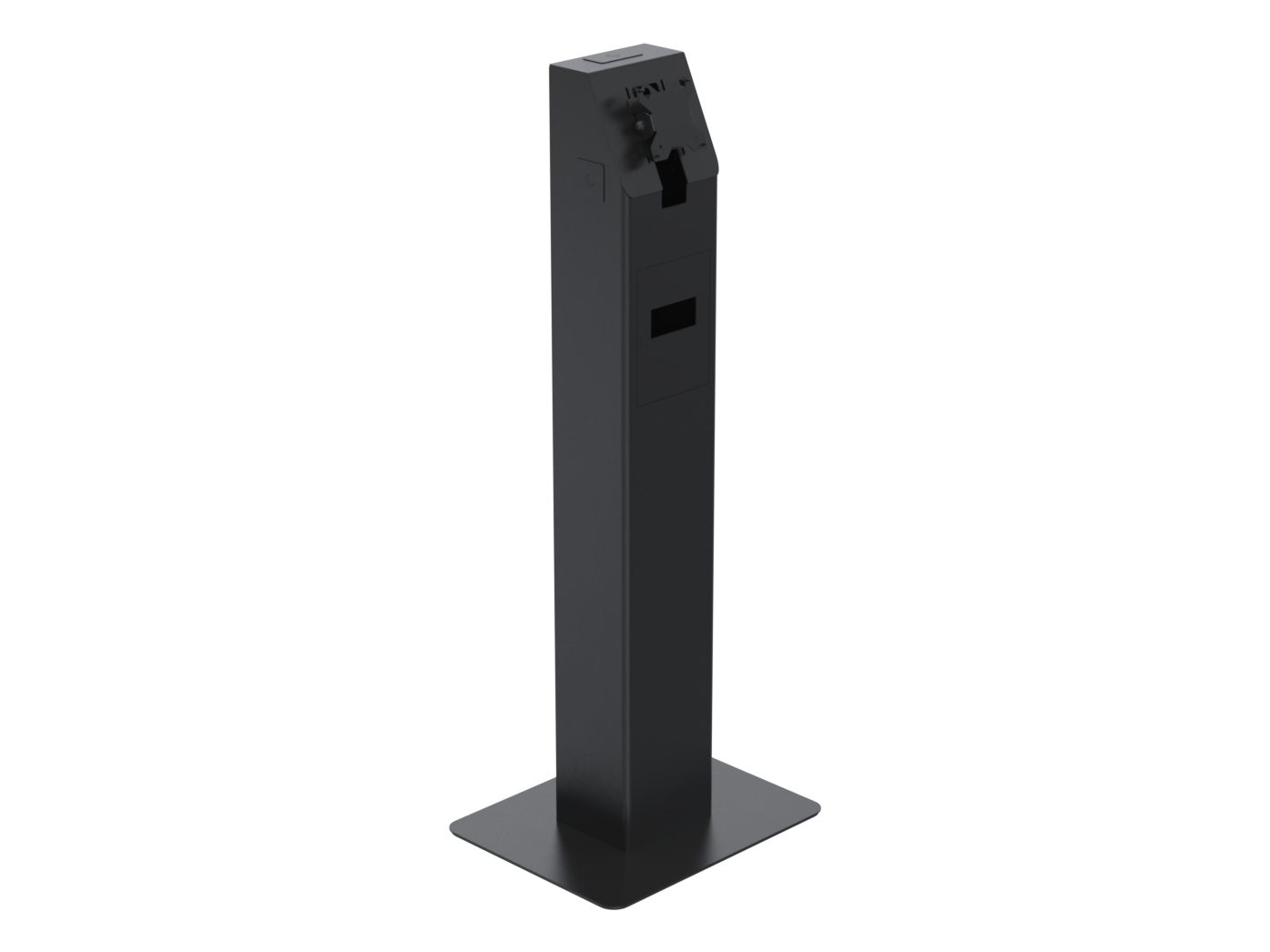 Ergonomic Solutions Spacepole Kiosk Spk400-17, Kiosk Set, Schwarz, Metall, 75 X 75 Mm, 100 X 100 Mm, Universal