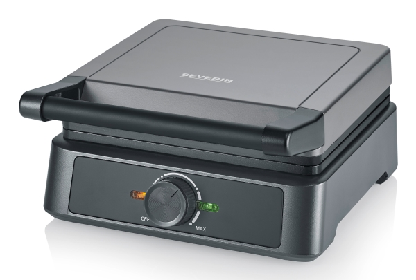 Severin WA 2125, 2 våffla/våfflor, Rektangulär, Antracit, Svart, Plast, Rostfritt stål, 0,665 m, Värme, Redo | Köksapparater - Bröd & Rostat bröd - Våffeljärn | GameStuff
