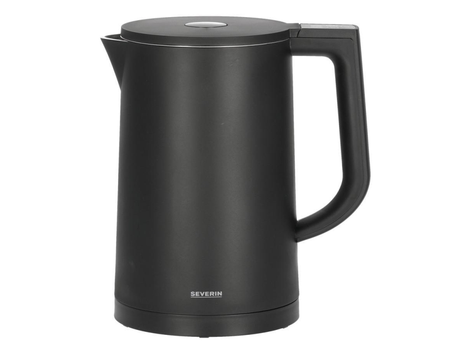 Severin Wk 3483, 1,7 L, 2200 W, Schwarz, Kunststoff, Edelstahl, Einstellbarer Thermostat, Wasserzähler