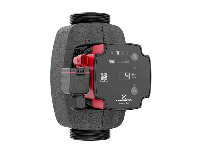 GRUNDFOS ALPHA2 GO cirkulationspump gjutjärn 1 1/2/180mm svart/röd 25-40 180 220-240V 9H AD0 | VVS Artiklar - Pumpar - Cirkulationspumpar | GameStuff