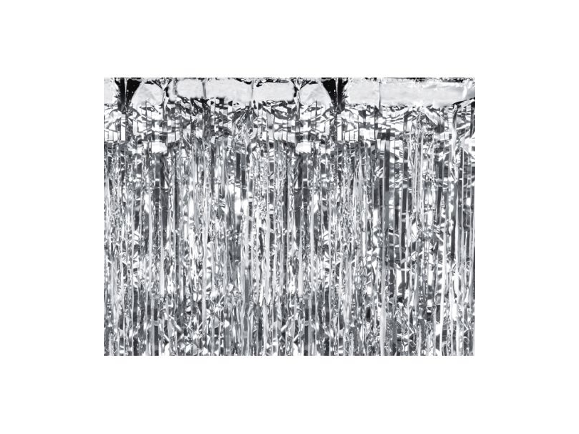 Party curtain silver 100x200cm