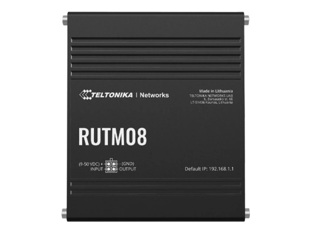 Teltonika RUTM08 - Router 3-ports-switch - 1GbE, IEEE 802.3u, PPP - DIN-skenmonterbar, väggmonterbar, bordsmonterbar | Datortillbehör - Nätverk - Routrar & Firewalls | GameStuff