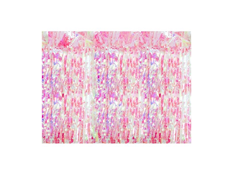 Rosa Schillernder Folienvorhang, 100 X 200 Cm
