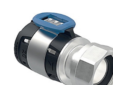 GEBERIT Flowfit overgang 25mmx3/4 omløber sort