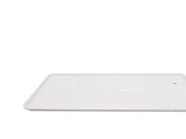 kondensbakke - Til vægkonsol & jordstativ, 810x330 mm, Hvid RAL 9002 | Ventilation & Klimat - Värmepumpar - Tillbehör till värmepumpar | GameStuff