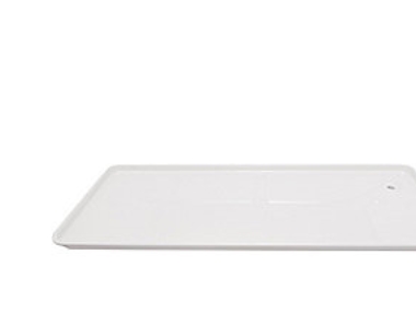 kondensbakke - Til vægkonsol & jordstativ, 1000x410 mm, Hvid RAL 9002 | Ventilation & Klimat - Värmepumpar - Tillbehör till värmepumpar | GameStuff