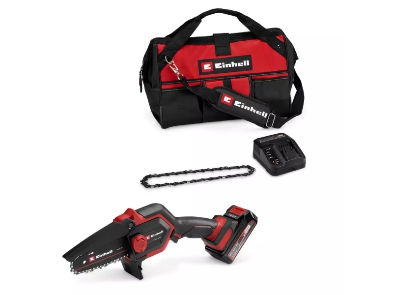 Einhell GE-PS 18/15 Li, Borstlös, 12,5 cm, 4,8 m/s, 2,8 cm, Röd, Batteri | Trädgården - Trädgårdsmaskiner - Motorsågar | GameStuff