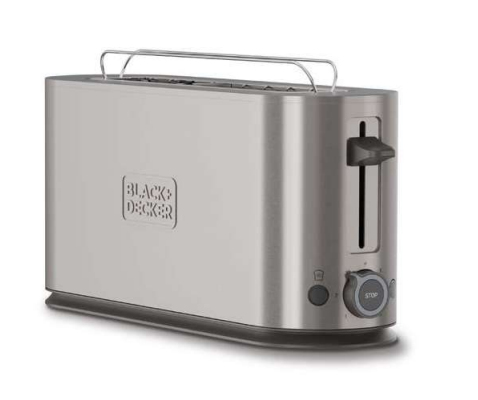 Black & Decker BXTO1002E, 2 skivor, Rostfritt stål, Rostfritt stål, Knappar, Nivå, Rotations-, 1000 W | Köksapparater - Bröd & Rostat bröd - Brödrost | GameStuff