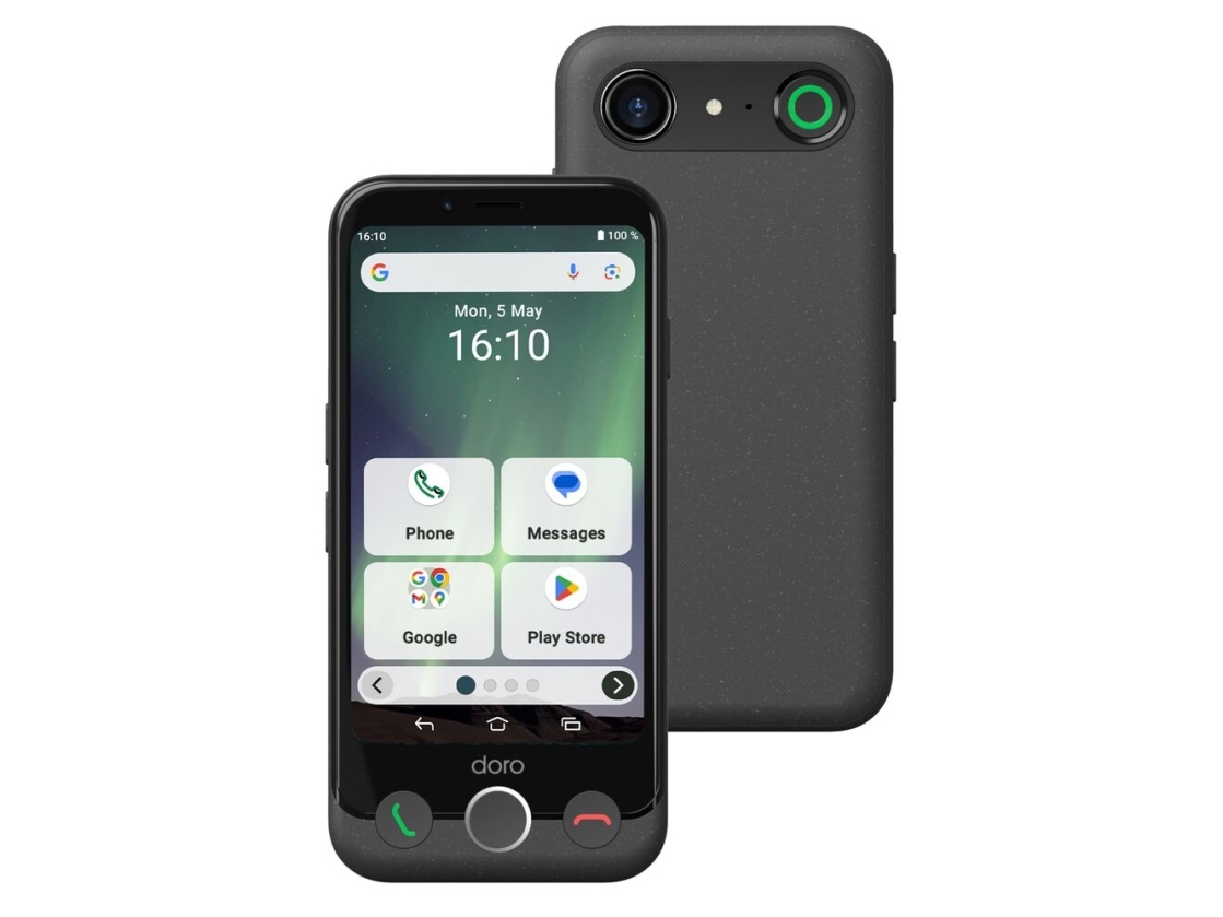 Doro Aurora A10, 11,4 Cm (4.5"), 4 Gb, 64 Gb, 13 Mp, Android 14, Schwarz