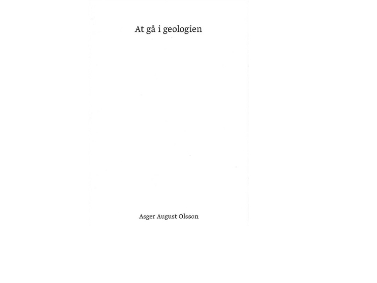 Wandern In Der Geologie | Asger August Olsson | Sprache: Dänish