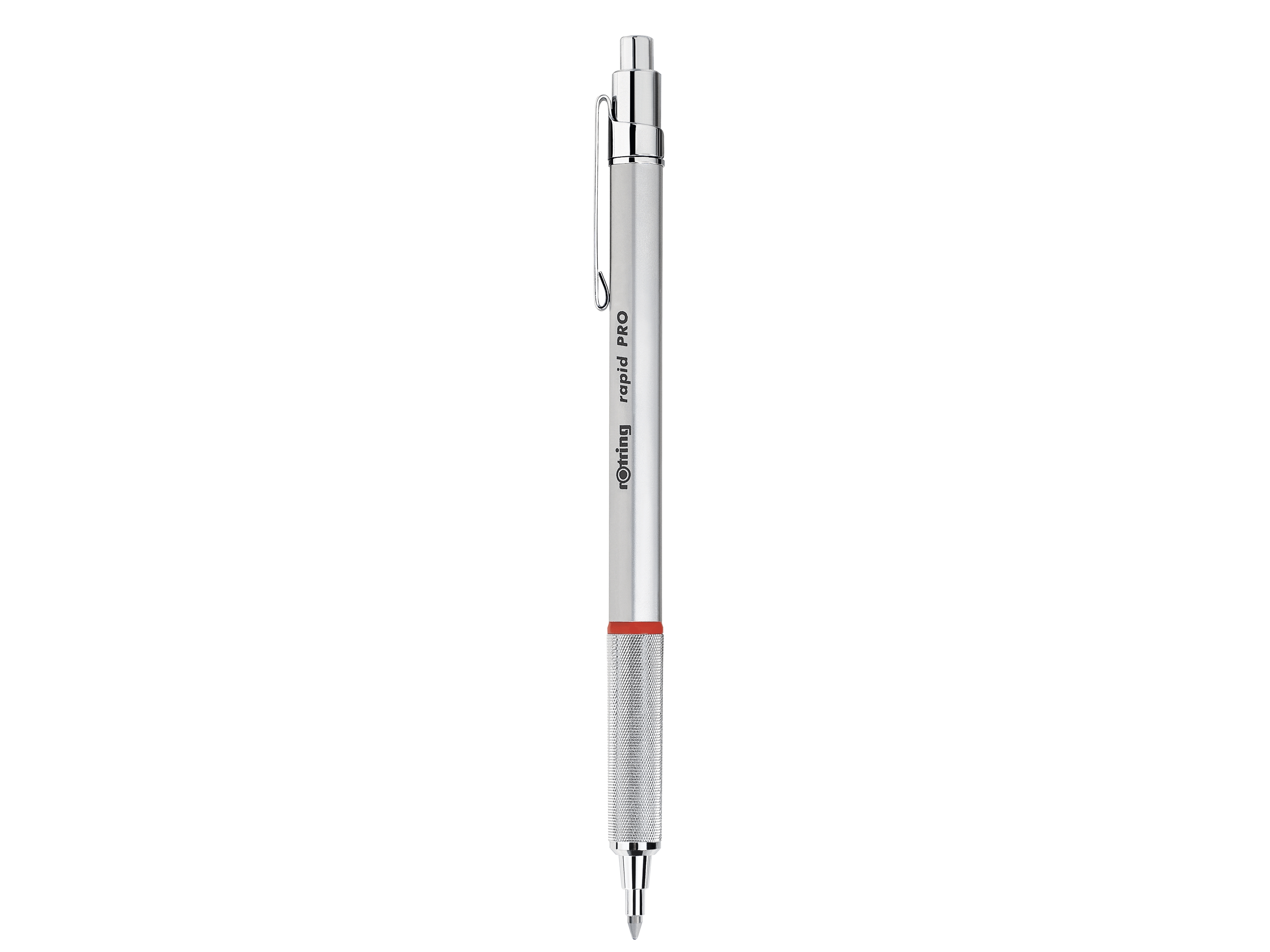Rotring Rapid Pro Chrome Ballpoint Pen, Kulspetspenna med multifunktion, Påfyllnadsbar, 1 styck, Medium | Skrivredskap - Kulspetspennor & Reservoarpennor - Kulspetspennor med tryckknapp | GameStuff