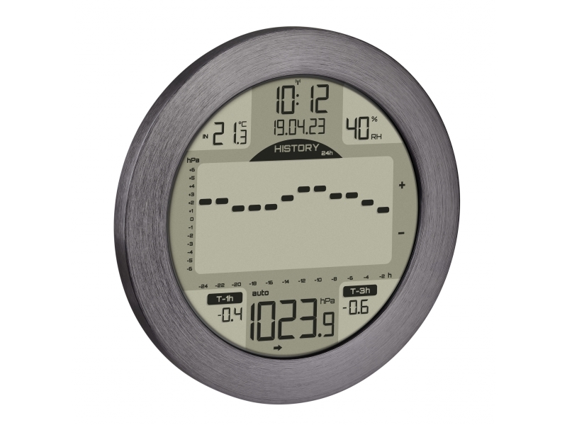 Tfa-Dostmann 35.1124.10, Aluminium, Indendørs Hygrometer, Indendørs Termometer, Hygrometer, Termometer, Aluminium, Plast, 10 - 99%, 0 - 50 °C