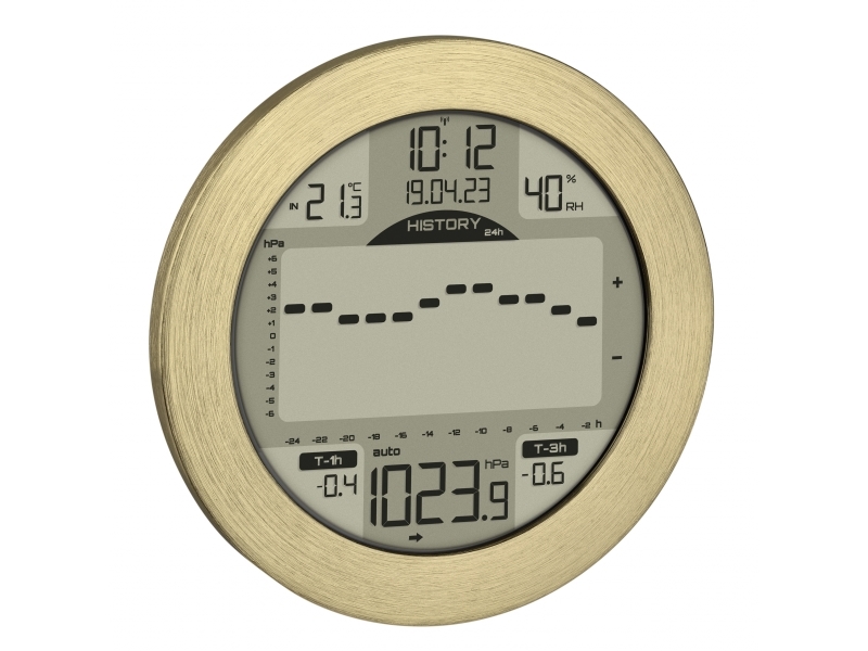 Tfa-Dostmann 35.1124.53, Guld, Indendørs Hygrometer, Indendørs Termometer, Hygrometer, Termometer, Aluminium, Plast, 10 - 99%, 0 - 50 °C