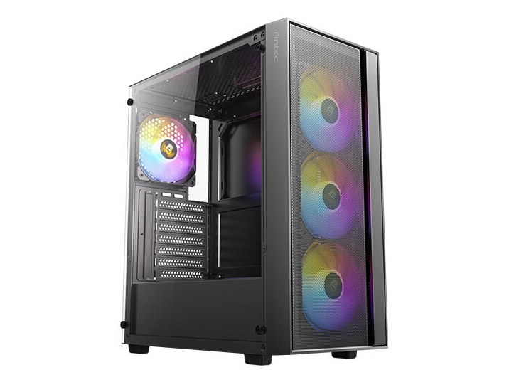 Antec Ax65 Argb, Midi Tower, Pc, Schwarz, Atx, Itx, Micro Atx, Kunststoff, Stahl, Gaming