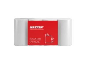 Køkkenrulle Katrin 2-lags Ø10.6cm L26.6mxB21.2cm Svanemærket Mix Hvid,7 pk x 4 rl/krt - (28 stk.)