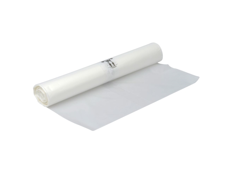 Plastiksæk HDPE 700x1100mm Ultra 22my 100l klar 20stk/rul - (20 x 25 ruller)