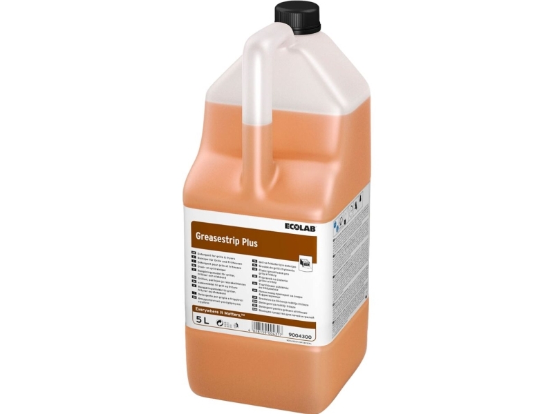 ECOLAB Greasestrip Plus - Affedter - gele - dunk - 5 L - professionel - koncentreret (pakke med 2)