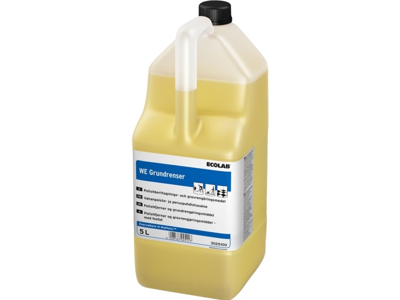 ECOLAB WE Grundrenser - Rengøringsmiddel / lakfjerner - væske - dunk - 5 L - professionel - koncentreret (pakke med 2)