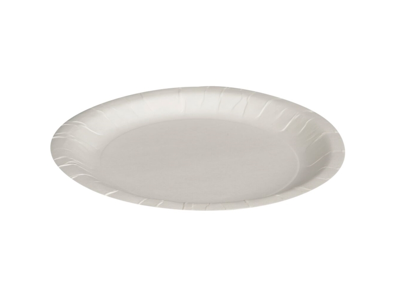 Paptallerken, ABENA Gastro, Ø18cm, hvid, pap - (20 stk.)