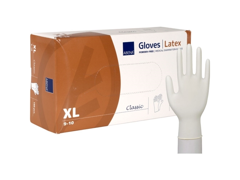 Undersøgelseshandske, ABENA Classic, XL, nature, latex