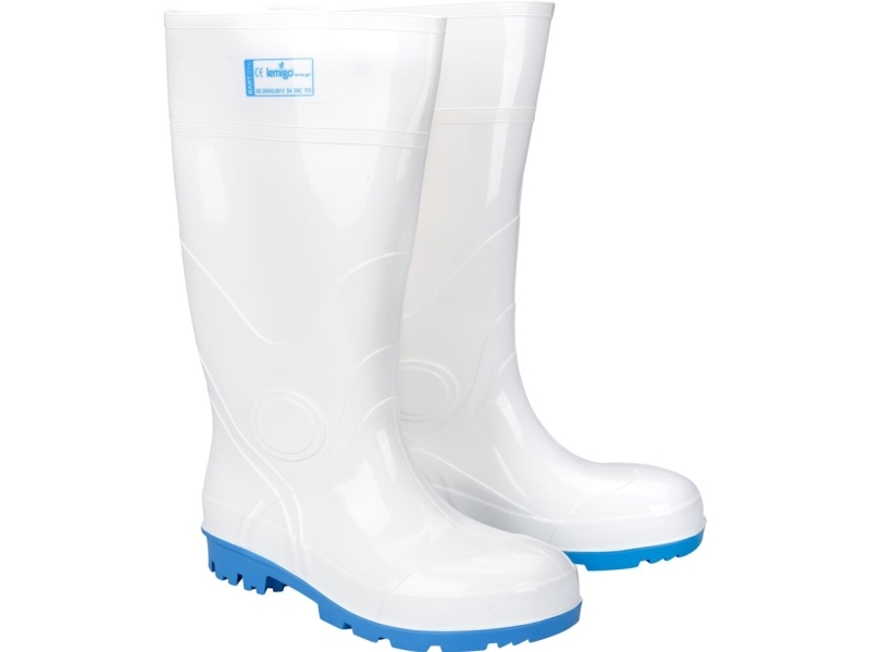 Sicherheits-Gummistiefel Lemigo Bart 916, 46, Weiß, S4