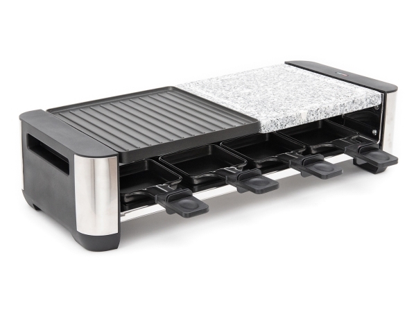 Fritel RSG 3280, 8 person(er), Sort, Rustfrit stål, Hvid, Aluminium / sten, 495 x 225 mm, Dreje, 1400 W