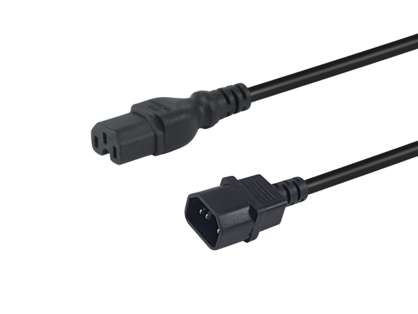 Equip 112171, 3 M, Stecker C14, Stecker C15, H05vv-F3g, 250 V, 10 A