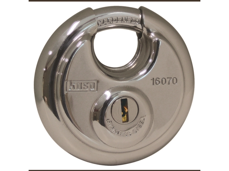 Kasp K16070A1 riippulukko hopea avainlukko