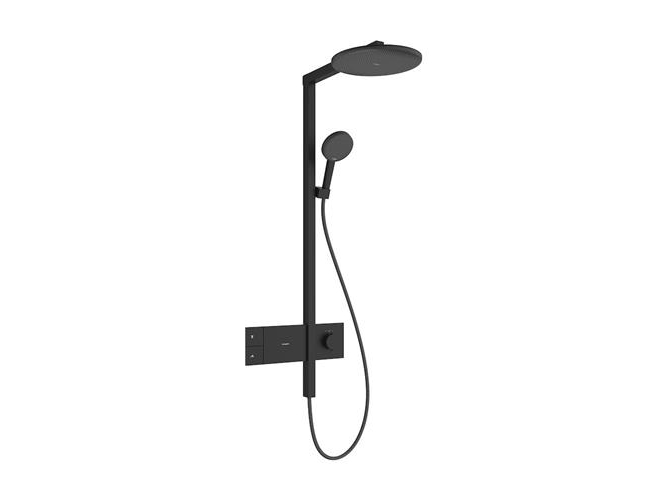 Hansgrohe Raindance Alive S Showerpipe brusesæt, vandsparende, mat sort