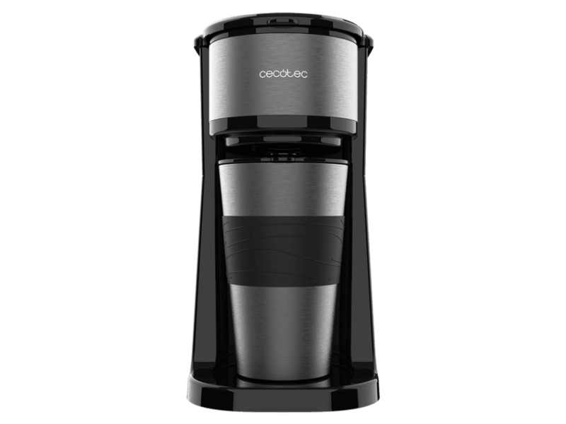 Cecotec Coffee 66 Drop & Go, Filterkaffeemaschine, Gemahlener Kaffee, 700 W, Schwarz, Edelstahl