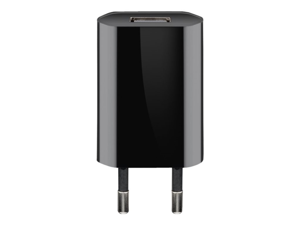 goobay - Strömadapter - 5 Watt - 1 A (USB) - svart | Tele & GPS - Batteri & Laddare - Laddare | GameStuff
