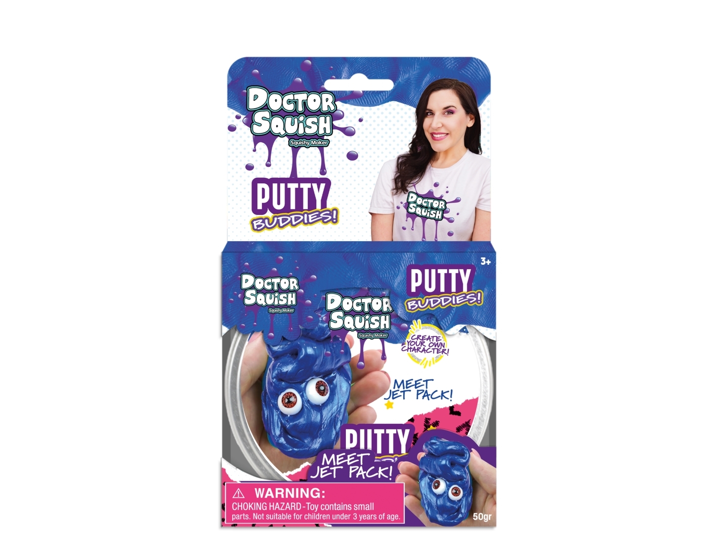 Doctor Squish - Jet Pack (dark Blue) - Putty Buddies 50g