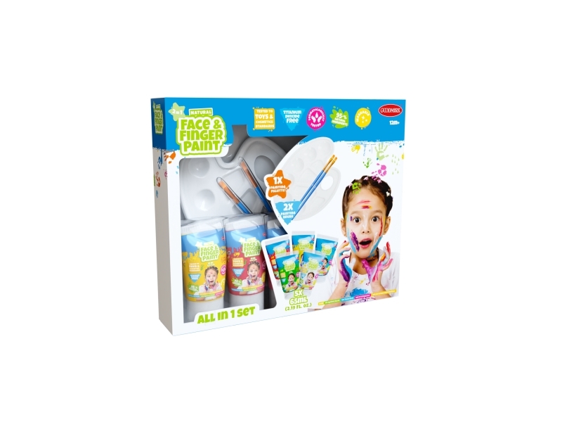 Natural Face & Finger Paint All in 1 Set