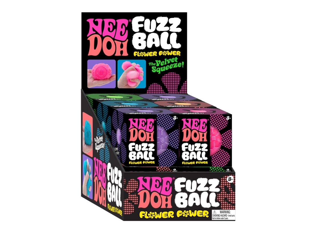 NeeDoh Fuzz Ball Flower Power 1pk - assorted
