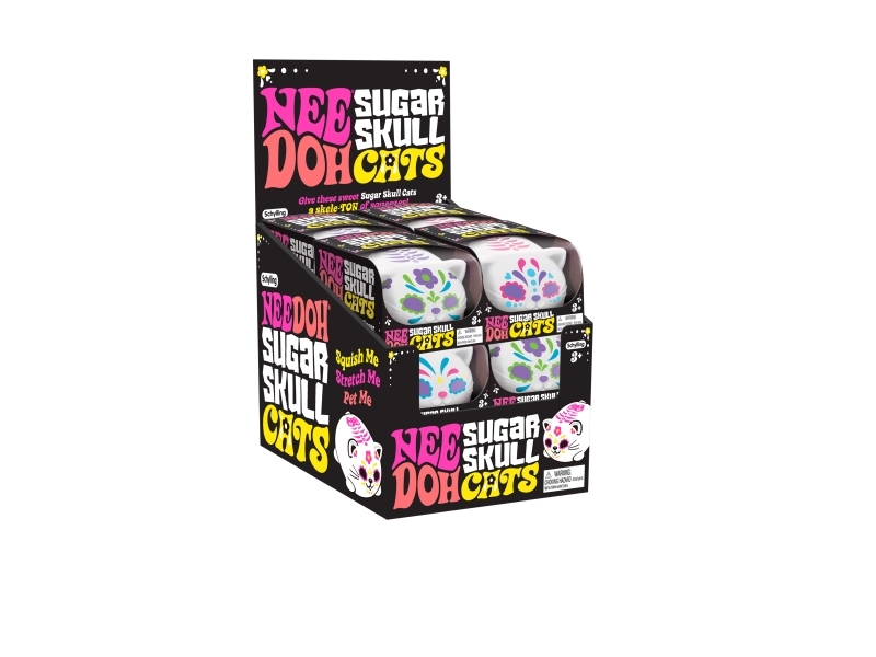Sugar Skull Cats 3 Asst. Cdu