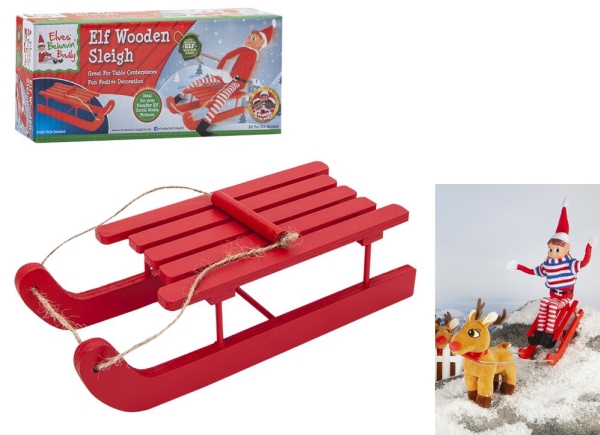 Elfen-Holzschlitten