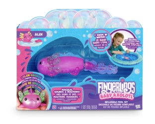 Magenta Glitter Axolotl With Pool