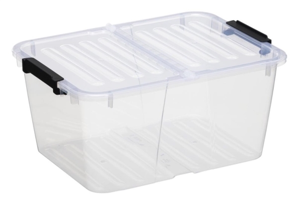 Plast_Team Storage box with lid Plast Team, 15l, 39.4x29.5x18.5cm
