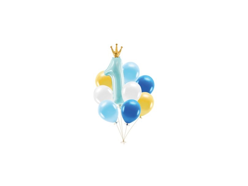 Ballonsæt 1 Års Fødselsdag, Lyseblå