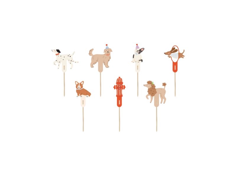 Hunde Kagepynt, 7 Stk