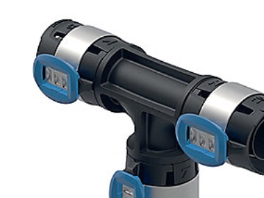 Geberit FlowFit T-stycke reducerat: Material=PPSU, d=25mm, d1=16mm, d2=25mm | VVS Artiklar - Rör & Kopplingar - Alupex rör och rördelar | GameStuff