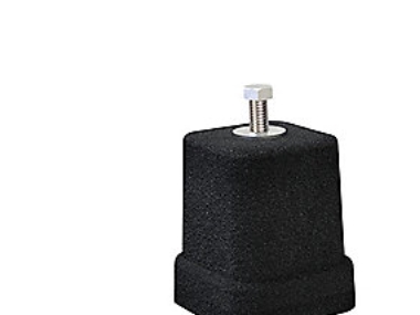 Tekno 150 - 1 set, 4 gummifötter, 80x80x80 mm, svart, 600 kg | Ventilation & Klimat - Värmepumpar - Tillbehör till värmepumpar | GameStuff