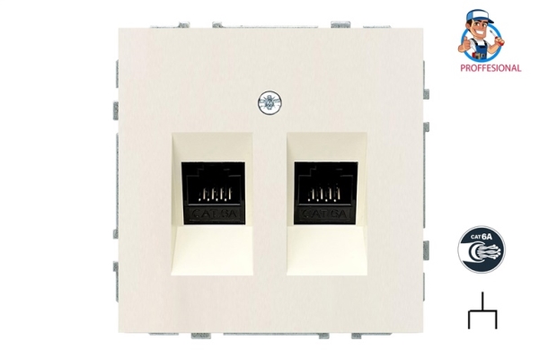 Liregus Computer-Steckdose Ikl-002-01.M/Sm 2Pl Mod