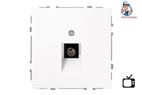 Liregus Tv Socket Itvl-1-01.M/Wm Modern White
