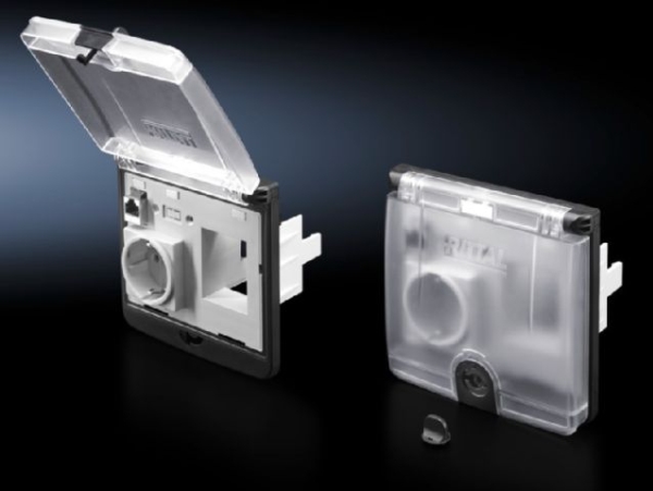 Rittal 2482.600, Sort, Gennemsigtig, Plast, Polykarbonat (Pc), Ip65, 100 - 240 V, 16 A, 50/60 Hz